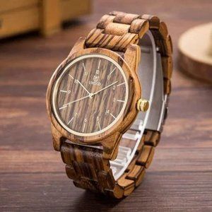 NEW Mens Luxury Wooden Watch